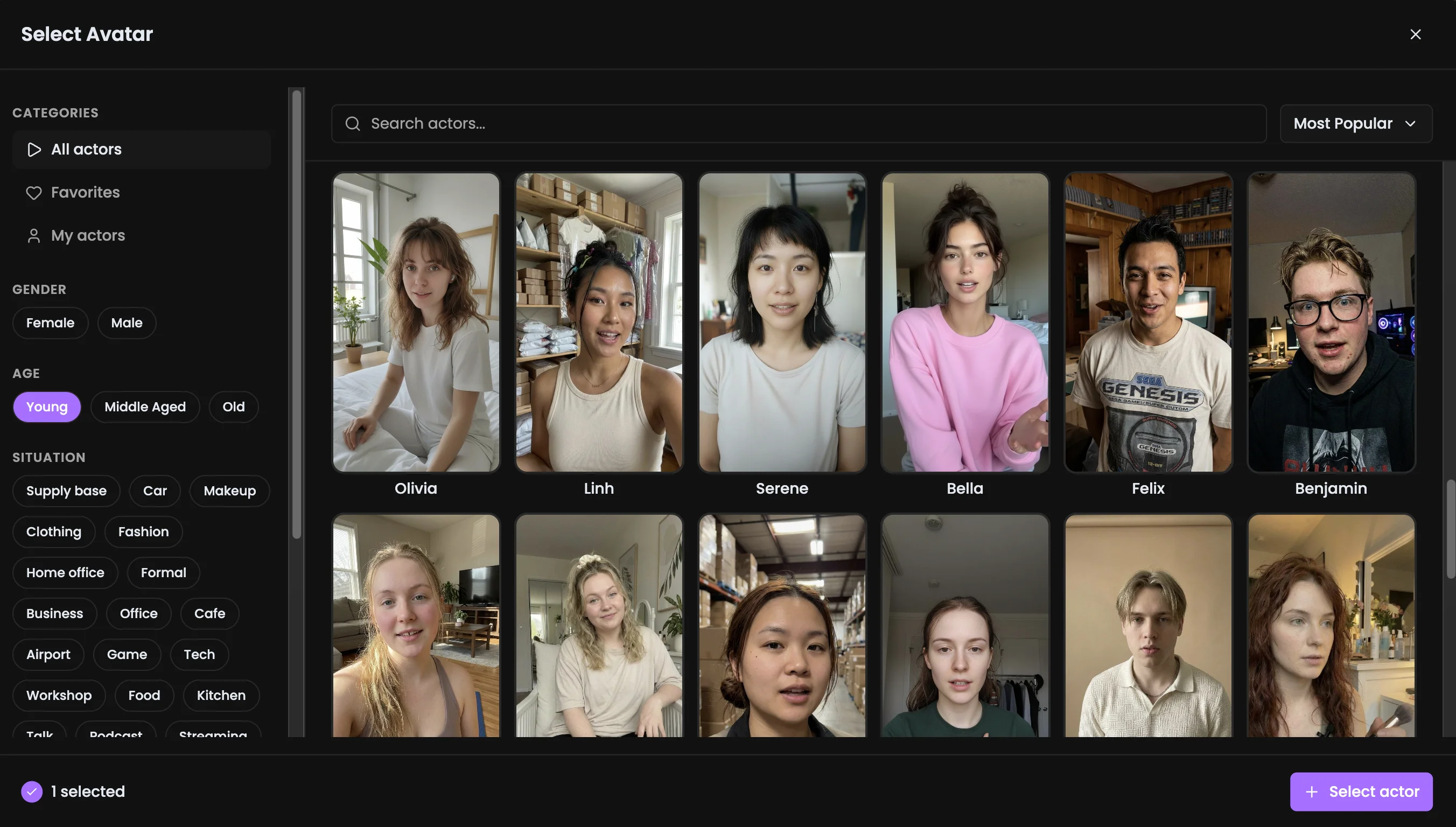 AI creators for UGC video ads